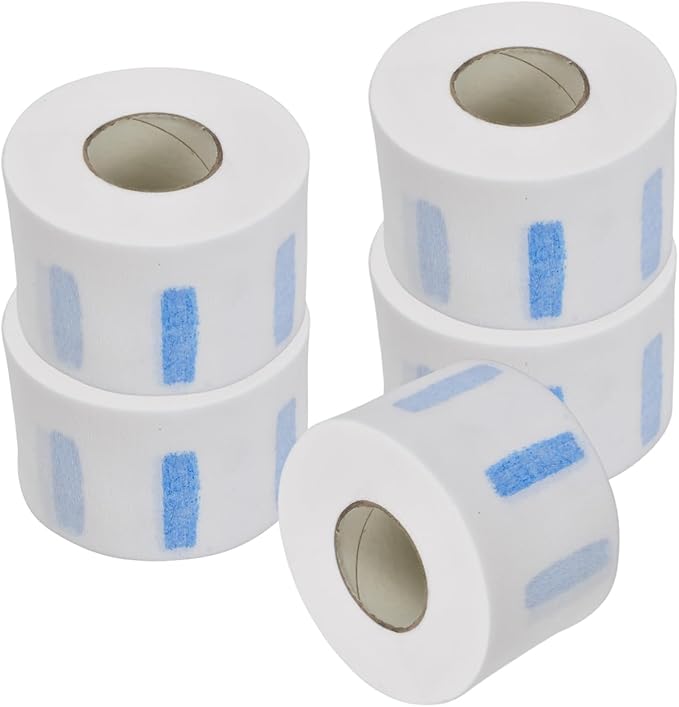 5 Rolls Barber Neck Strips - Hairdressing Supplies Barber Neck Strips for Salon Haircutting