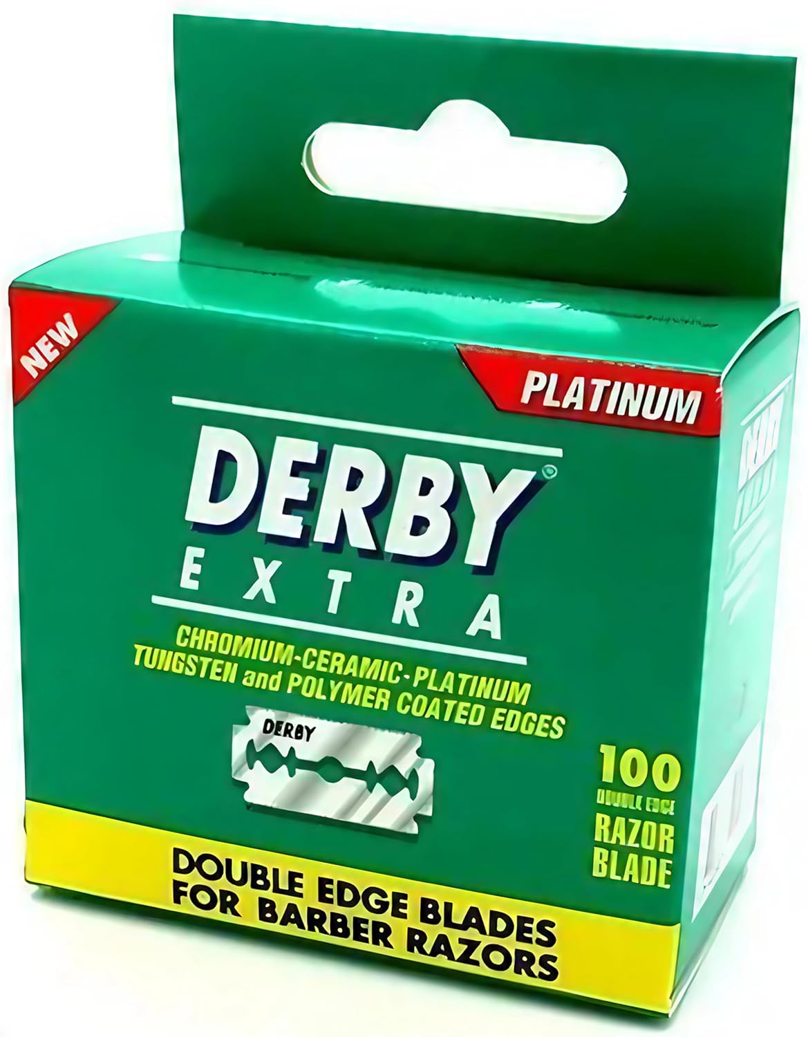 Derby Razor Barcode Derby Professional SIngle Edge Safety Razor Blades, 100 Count – Salon ...