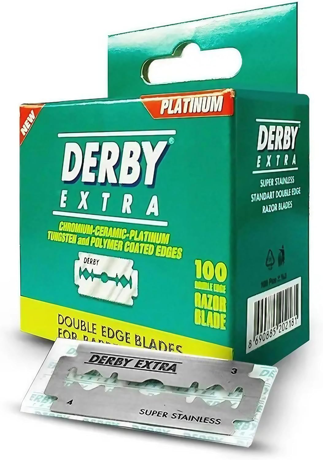 Derby Extra Double Edge Safety Razor Blades - Full Box - 5000 Count