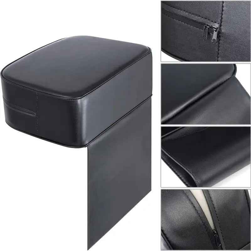 Child Seat Cushion for Salon Barber Booster for Hair Cutting  - Black Universal High-Density Sponge