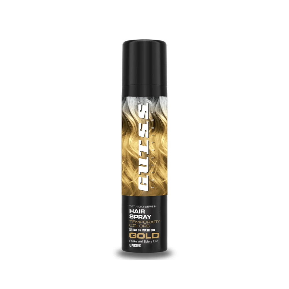 Gutss Professional Temporary Colour Hair Spray Gold