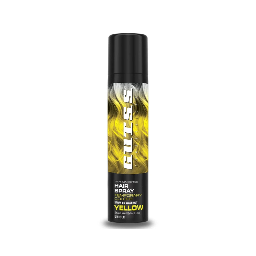 Gutss Professional Temporary Colour Hair Spray Yellow