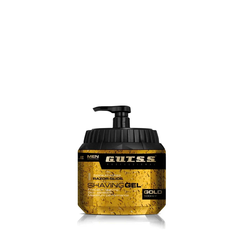 Gutss Professional Razor-Glide Gold Shaving Gel – 500ml