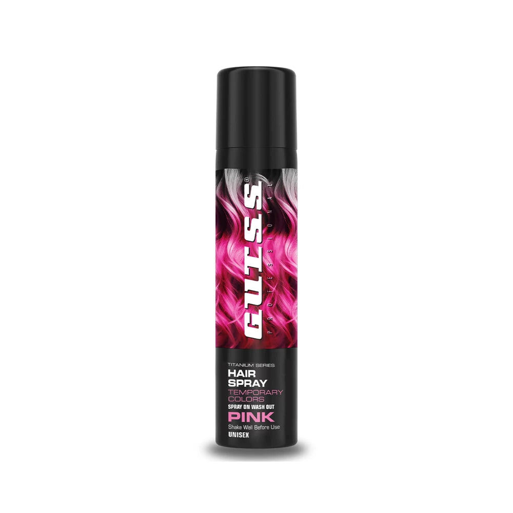 Gutss Professional Temporary Colour Hair Spray Pink