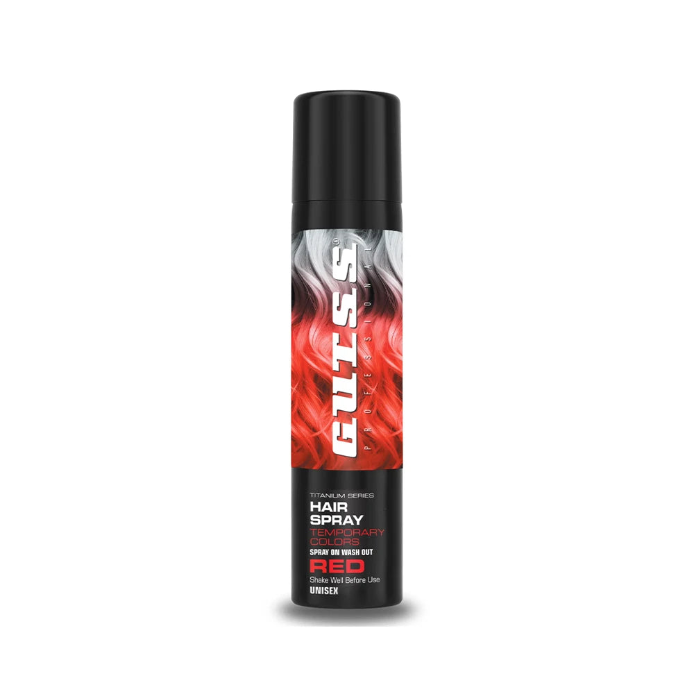 Gutss Professional Temporary Colour Hair Spray Red