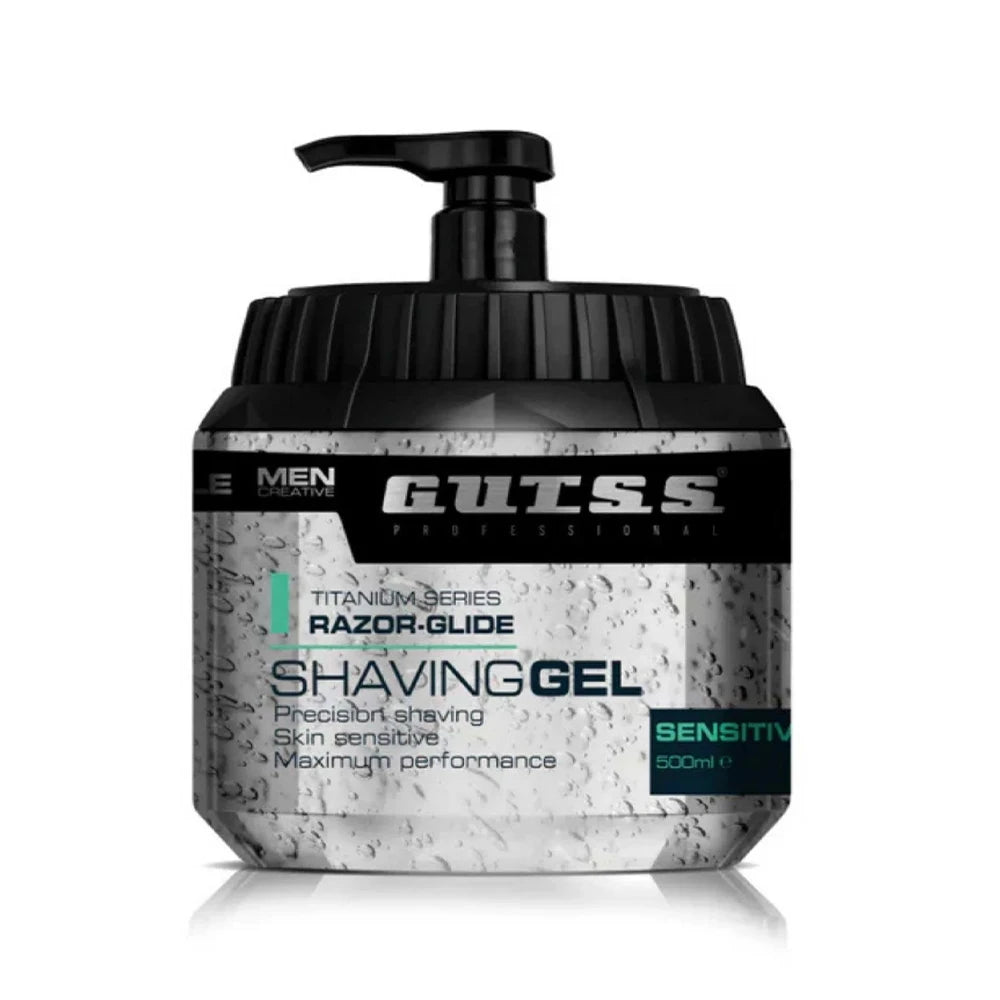 Gutss Professional Razor-Glide Sensitive Shaving Gel – 500ml