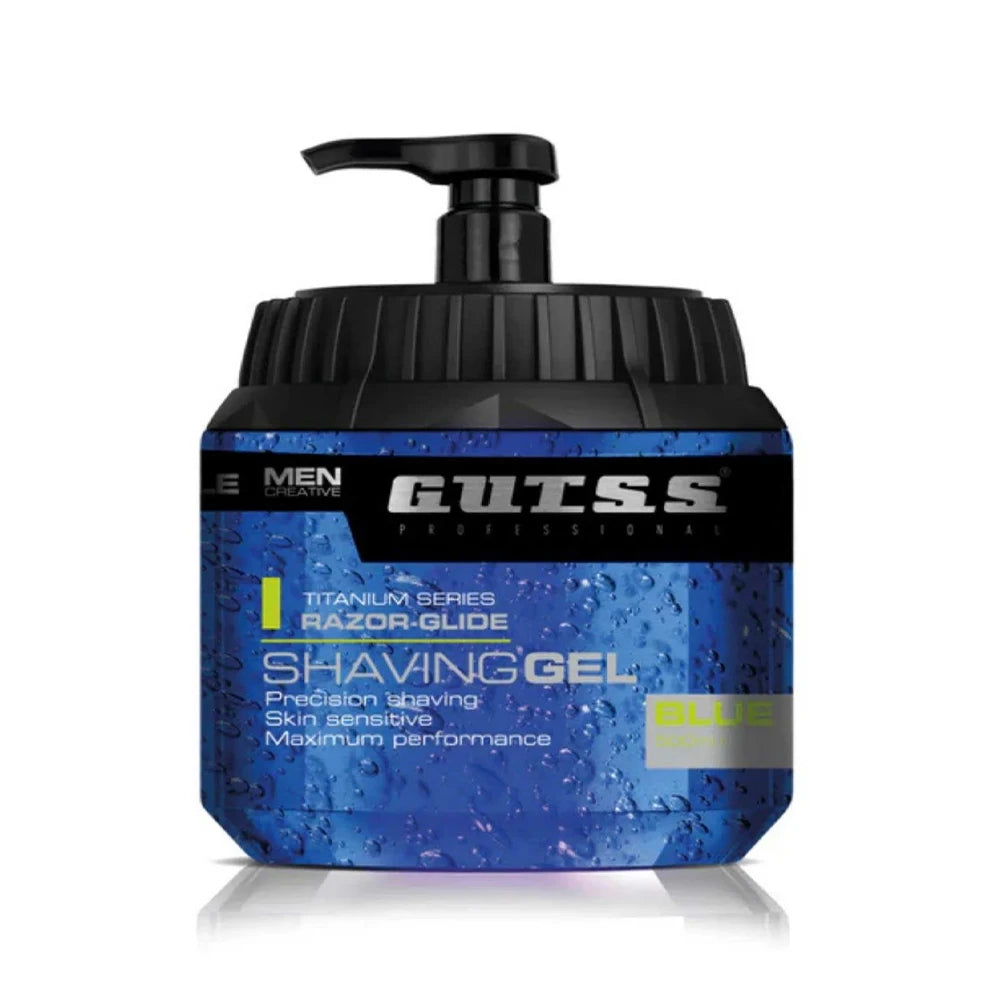 Gutss Professional Razor-Glide Blue Shaving Gel – 500ml