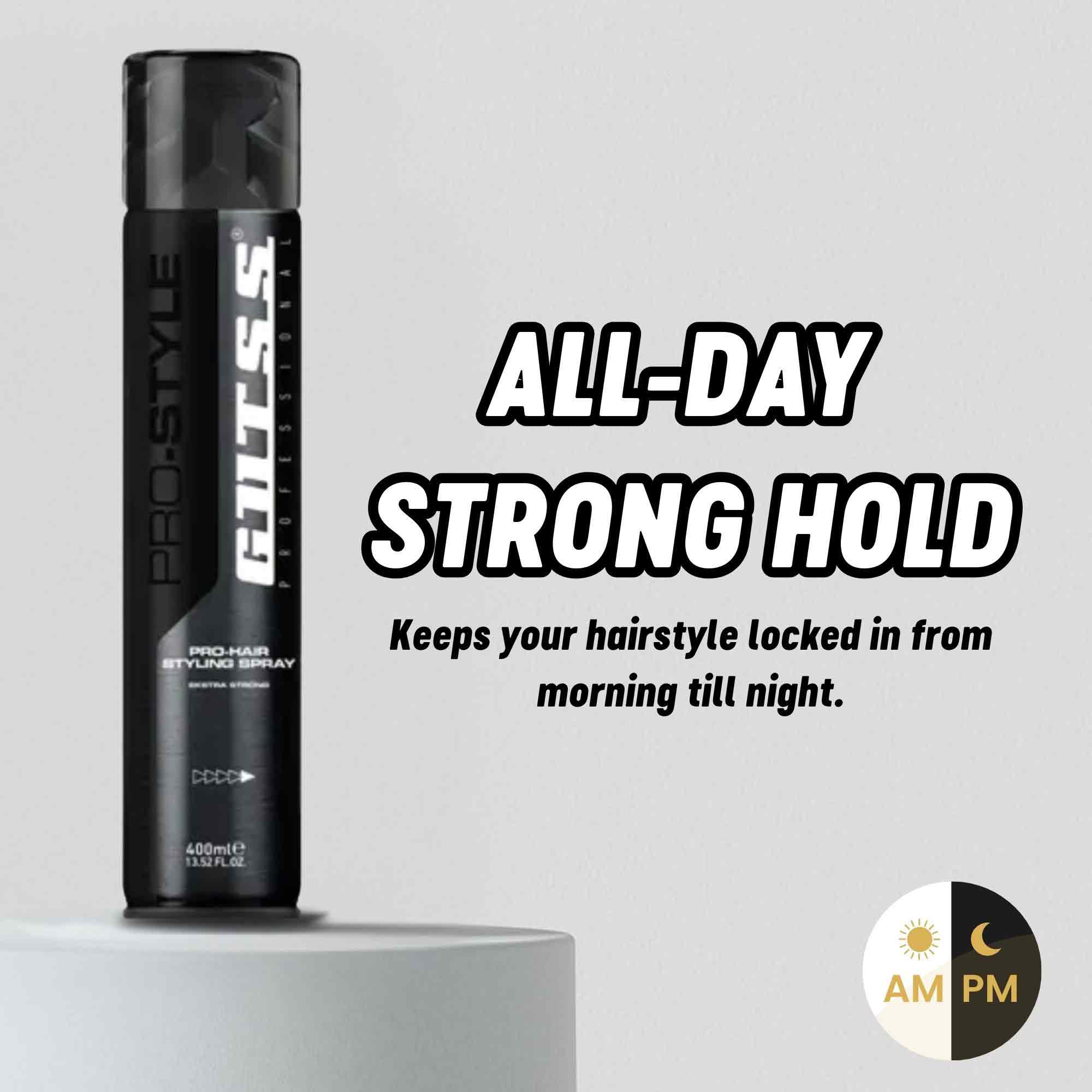 Gutss Professional Extra Strong Hair Styling Spray – 400ml