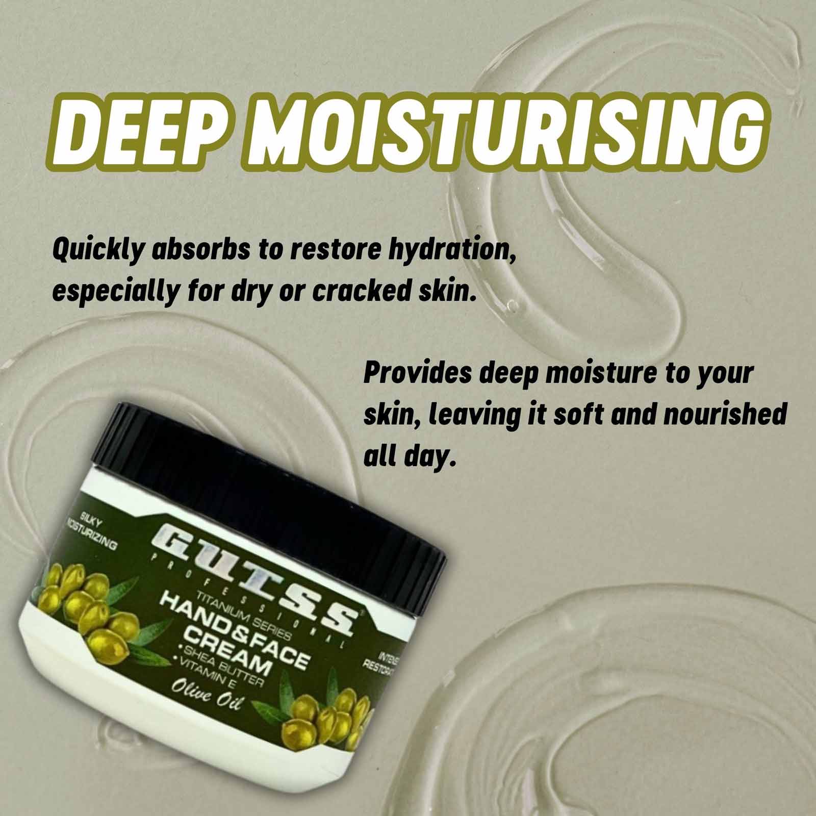 Gutss Professional Hand and Face Cream Olive Oil (250ml)