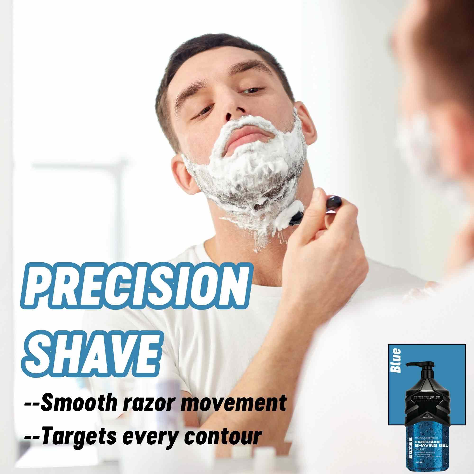 Gutss Professional Razor-Glide Blue Shaving Gel – 1000ml