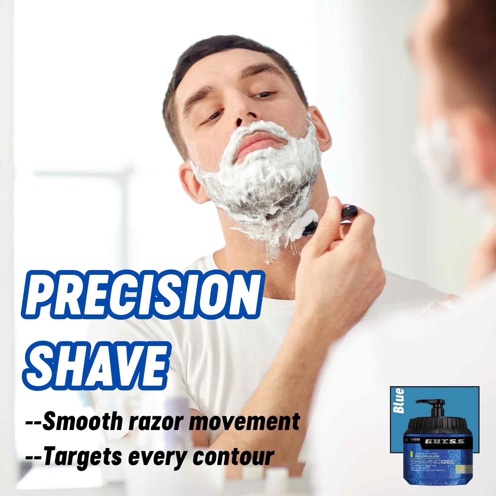 Gutss Professional Razor-Glide Blue Shaving Gel – 500ml