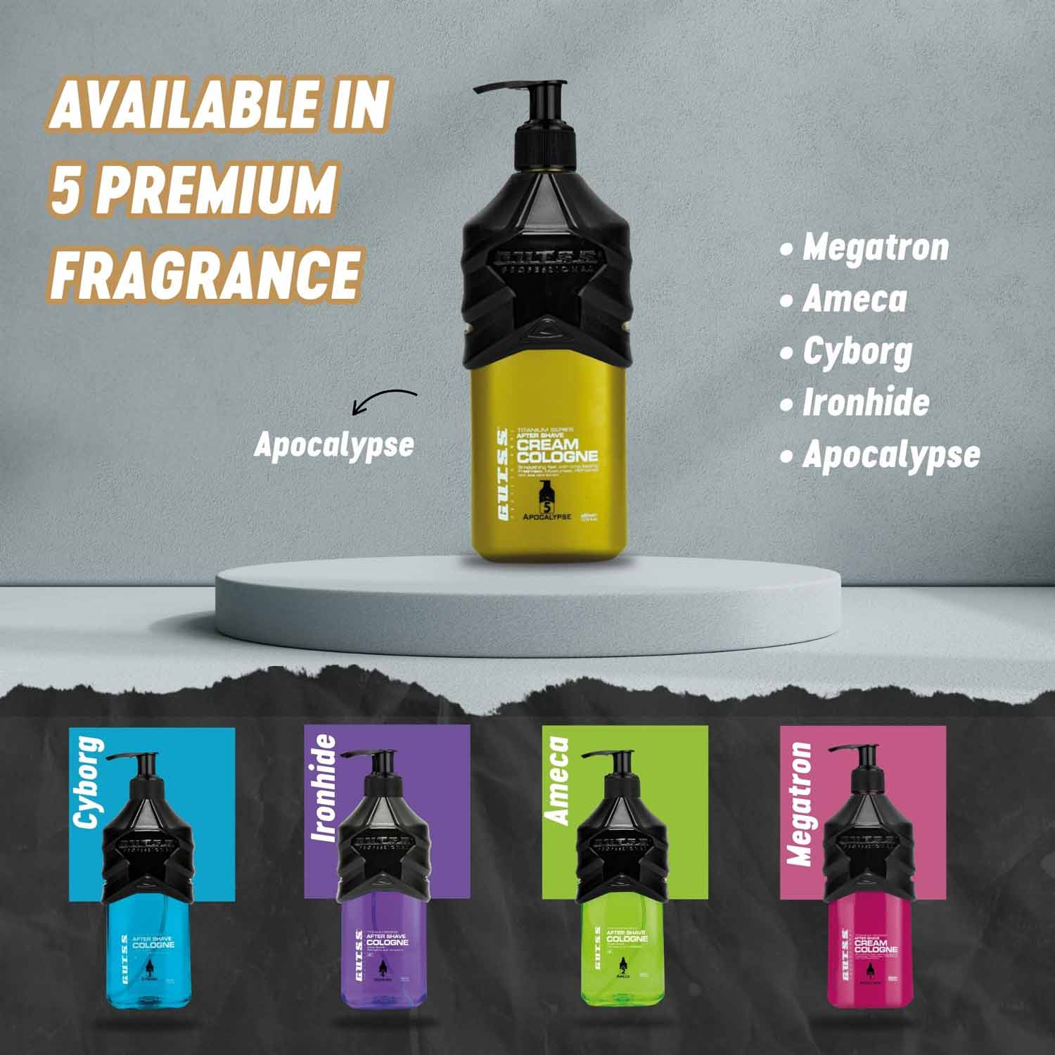 Apocalypse hair care cologne cream trusted as premium salon supply product.