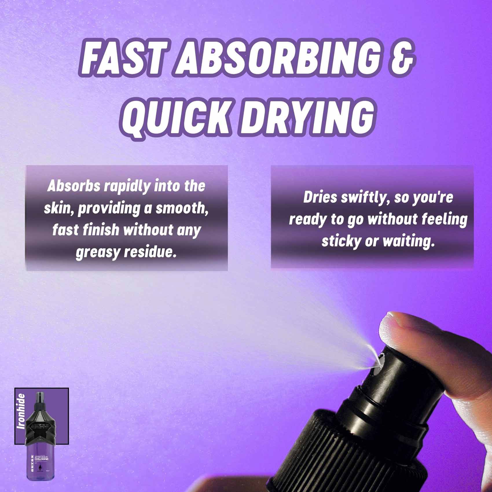 Best 150ml Ironhide hair care cologne for professional salon use.