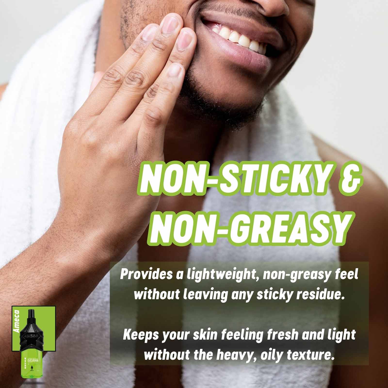 Buy 150ml Ameca hair cologne now, designed for professionals and salons.