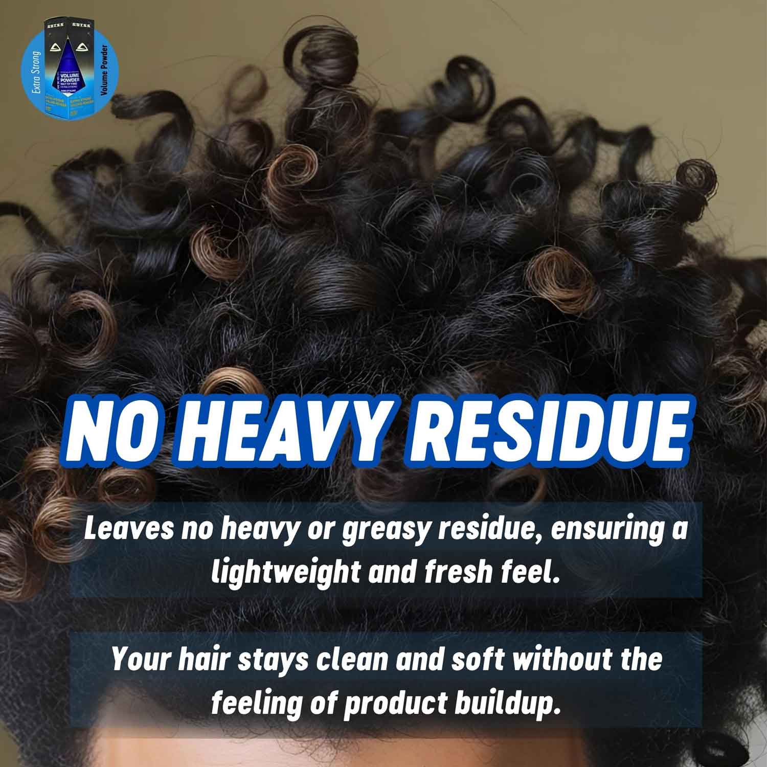 Gutss professional 20g volume powder with a mattifying effect for hairdressers.