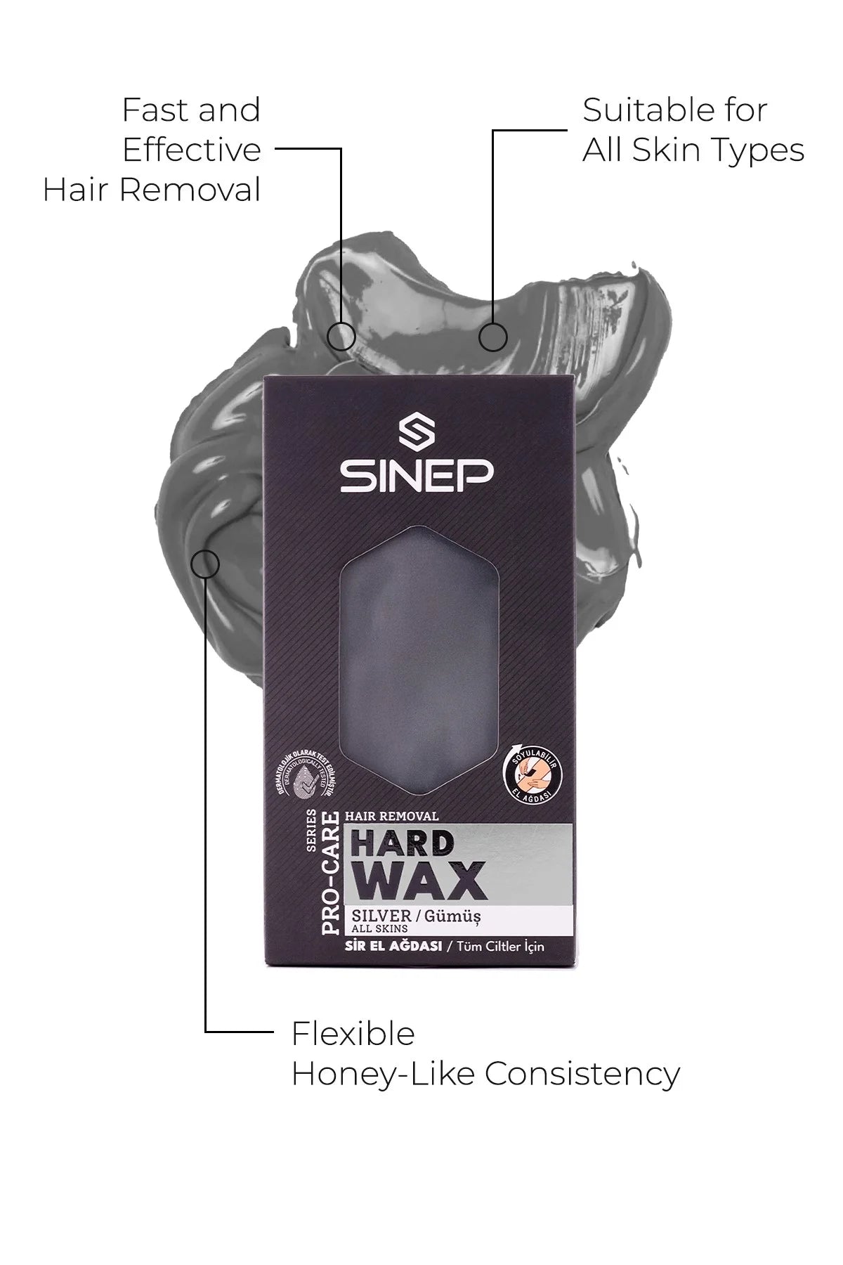 Sinep Hard Wax - Silver