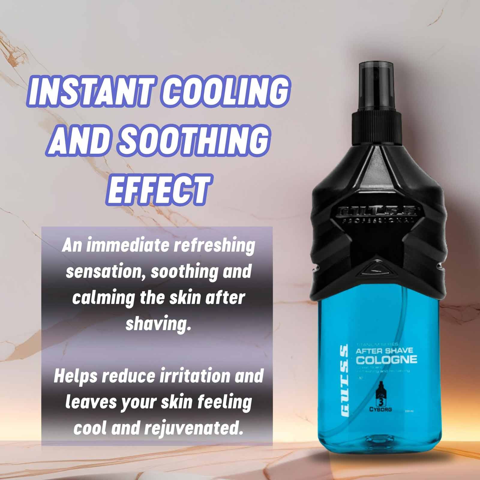 Luxurious 150ml Cyborg hair cologne, ideal for use in professional salons.