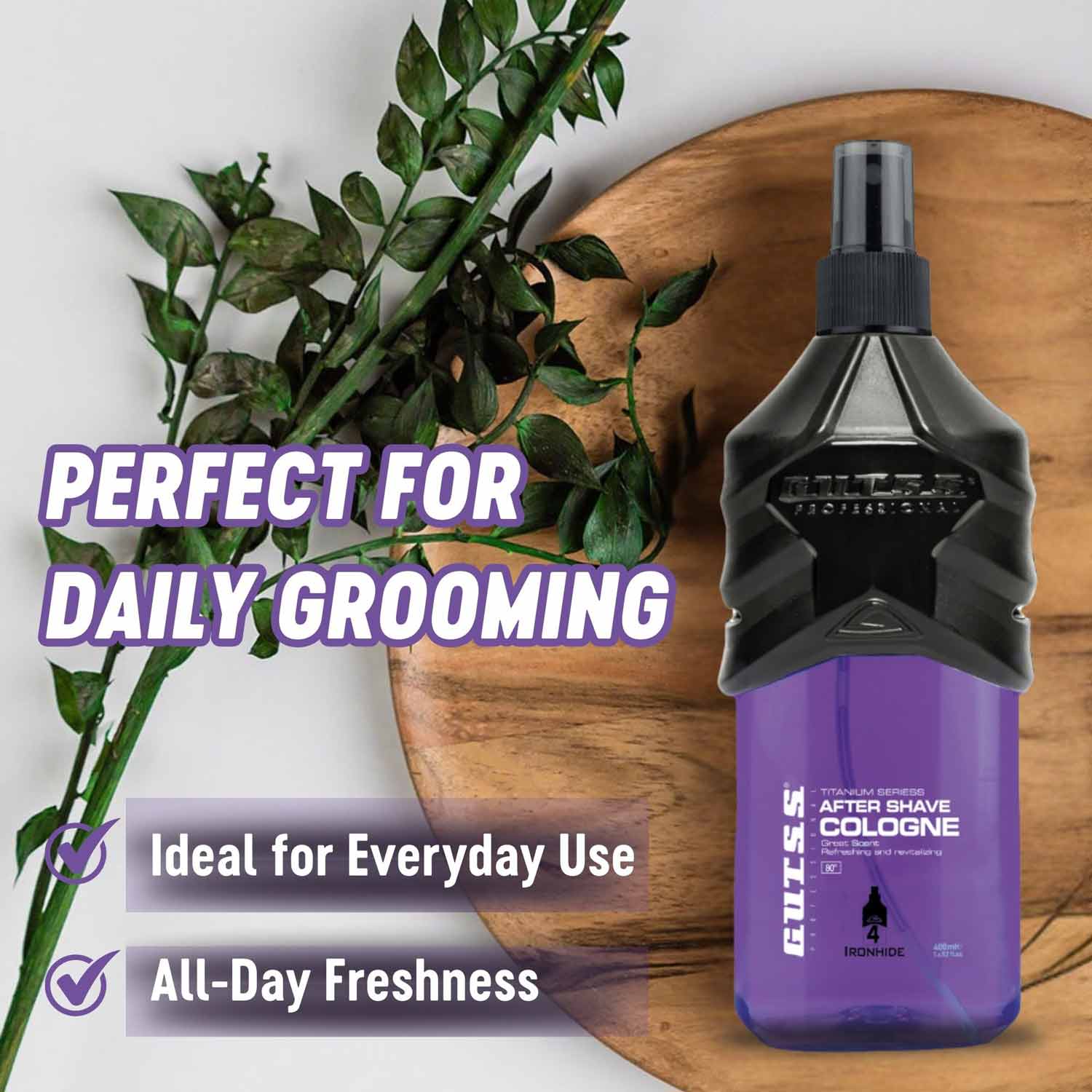 Luxurious Ironhide hair care cologne cream crafted for professional salons.