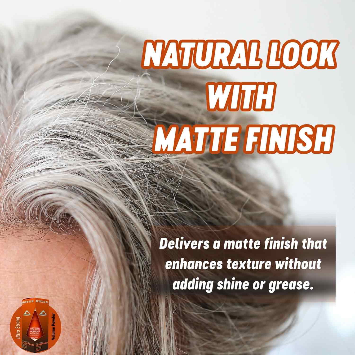 Gutss professional 20g volume powder, ideal for salon use in hair styling and texture.