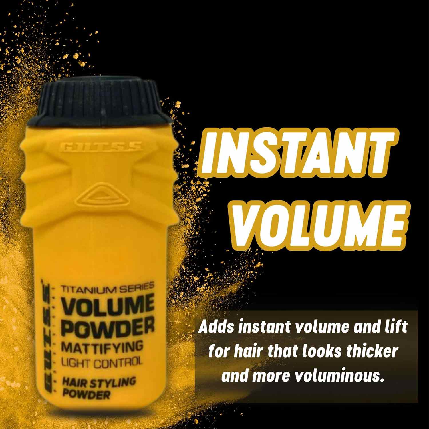 Professional 20g strong volume powder by Gutss, essential for hairdressers.