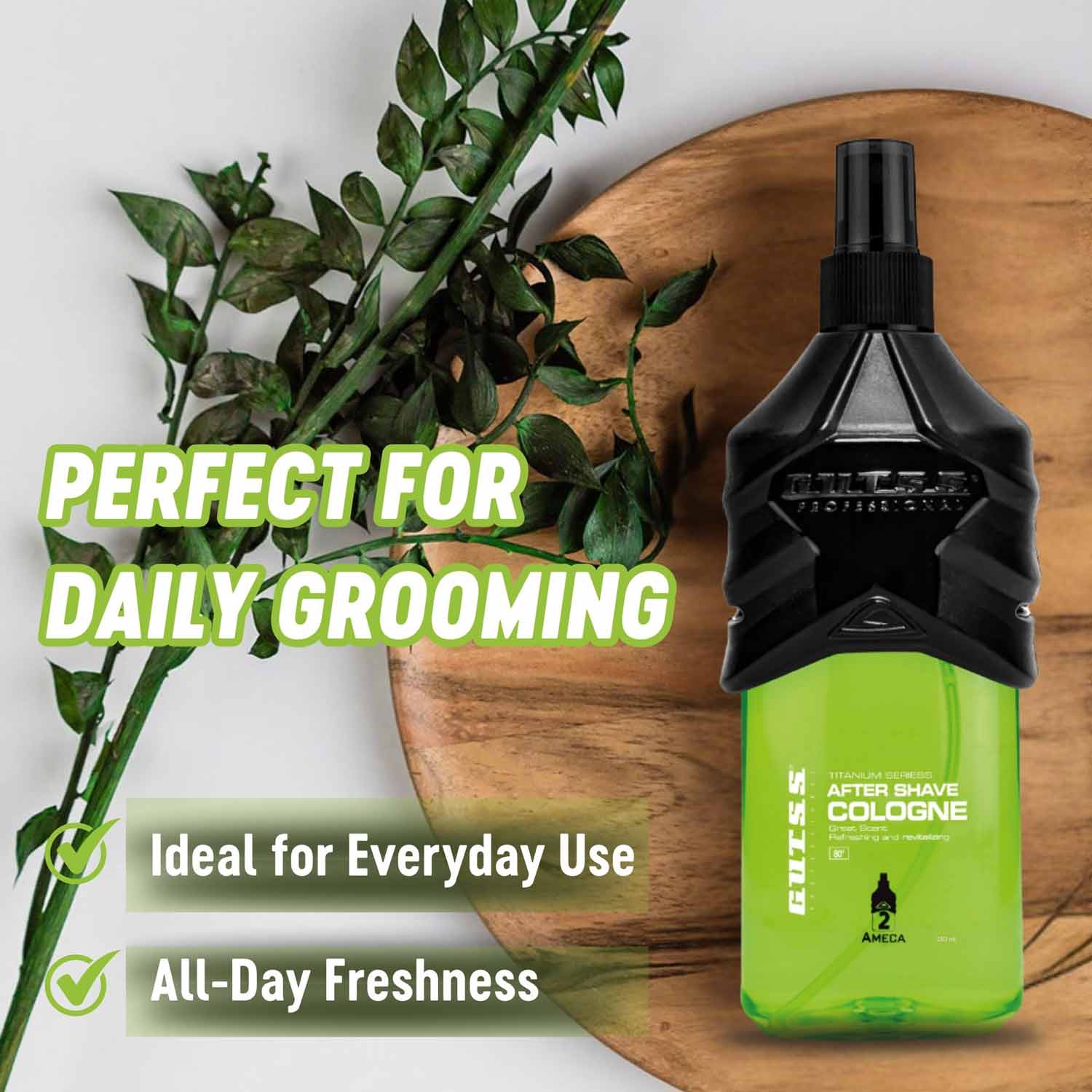 Professional 150ml Ameca hair care cologne for salons and hairdressers.