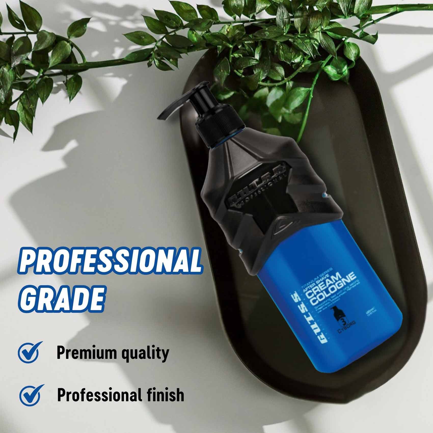 Cyborg professional hair care cologne cream included in salon products.