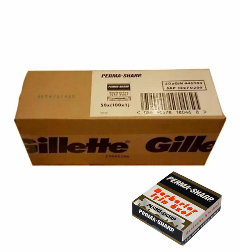 Perma-Sharp Single Edge Razor Blades - Full Box - 5000 Count