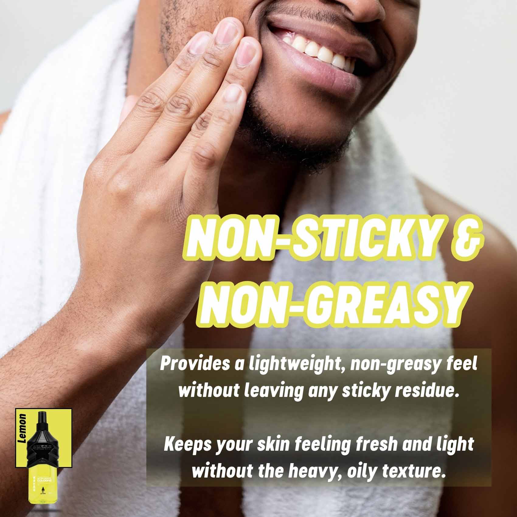 Shop now for 400ml lemon professional cologne, ideal for salons.